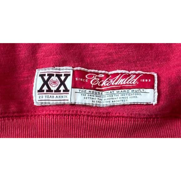 Vintage Ecko UNLTD Hoodie 20th Anniversary Aztec Embroidered Patches Y2K 2XL - Picture 2 of 10